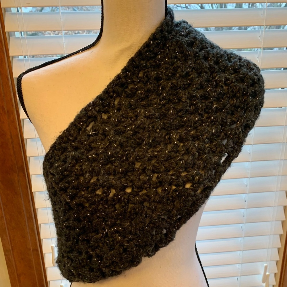 Hand Crocheted Infinity Scarf - Picture 4 of 6